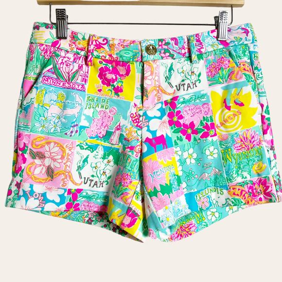 Lilly Pulitzer State Of Mind Knit Shorts Size 4